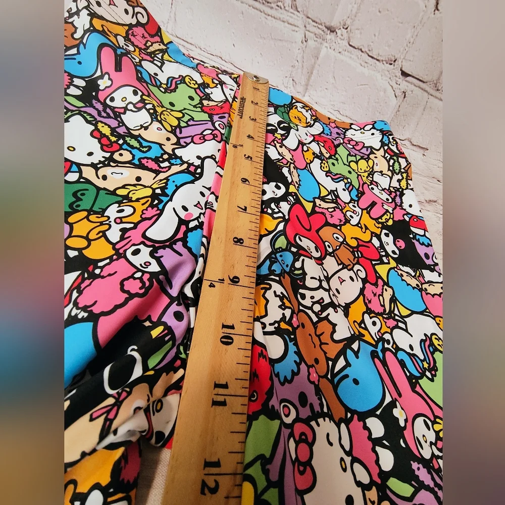 BlackMilk San Rio Allstars Matte High Waist Leggings Medium Anime EDM Festival - Picture 11 of 14